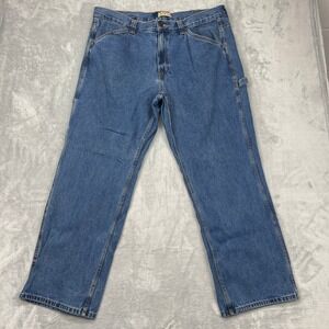 Blue Mountain Carpenter Jeans Mens 40x32 Blue Denim Medium Wash Straight Leg